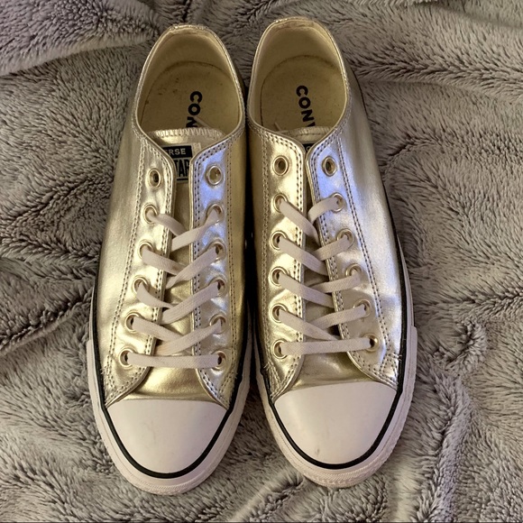 platform converse gold